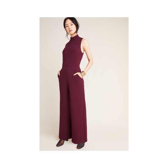 Eva Franco Anthropologie Charley MockNeck jumpsuit - Picture 4 of 10